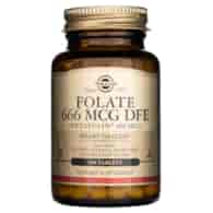 Solgar Folate 666 mcg DFE (Metafolin® 400 mcg) - 100 Tablets