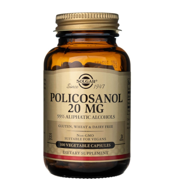 Solgar Policosanol 20 mg - 100 Veg Capsules