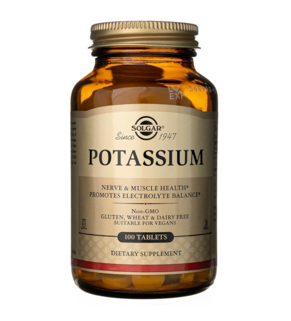 Solgar Potassium Gluconate - 100 Tablets