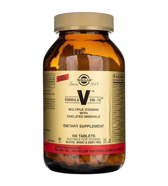 Solgar Formula VM-75 - 180 Tablets