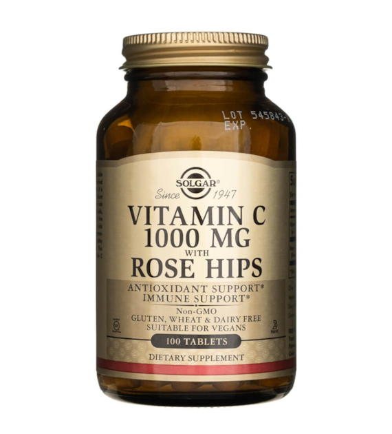 Solgar Vitamin C 1000 mg with Rose Hips - 100 Tablets