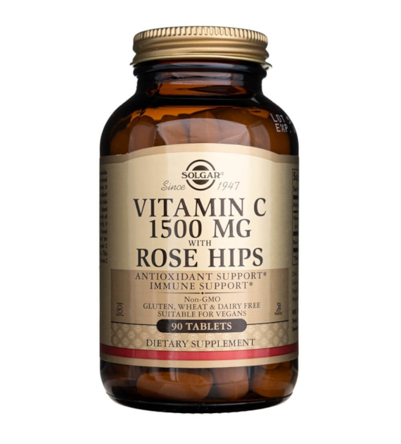 Solgar Vitamín C 1500 mg se šípky - 90 tablet