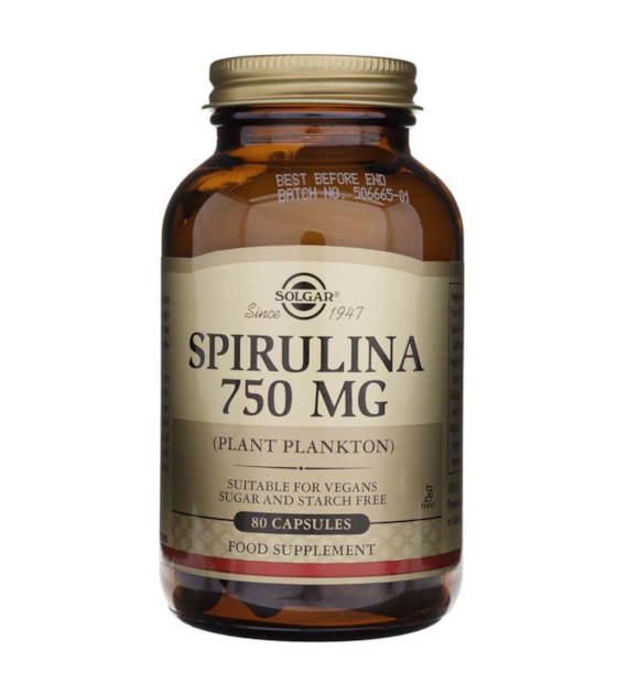Solgar Spirulina 750 mg - 80 kapsułek