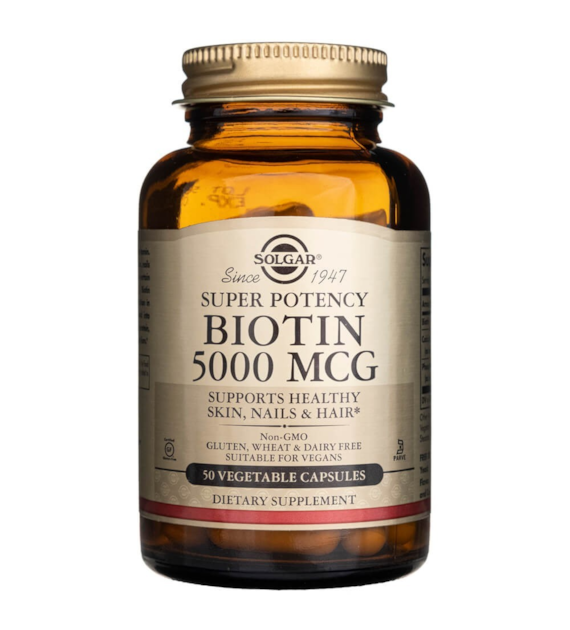 Solgar Biotin 5000 mcg - 50 Veg Capsules