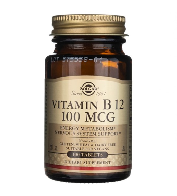 Solgar Vitamin B12 100 mcg - 100 Tablets