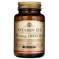 Solgar Vitamin D3 25 mcg (1000 IU) - 180 tablet