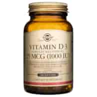 Solgar Vitamin D3 25 mcg (1000 IU) - 100 Softgels
