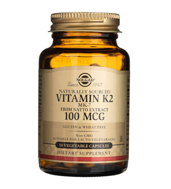 Solgar Vitamin K2 MK-7 100 mcg - 50 Veg Capsules