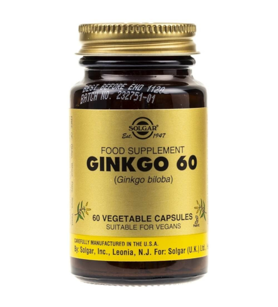 Solgar Ginkgo Biloba (Miłorząb Japoński) - 60 kapsułek