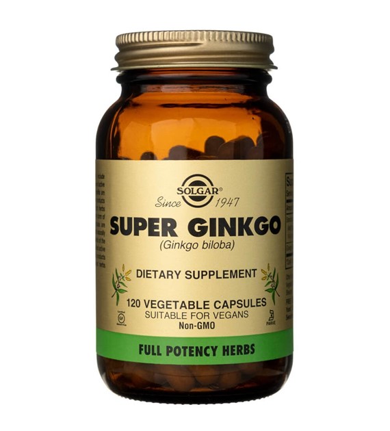 Solgar Super Ginkgo - 120 pflanzliche Kapseln