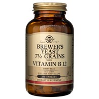 Solgar Brewer's Yeast 7 1/2 Grains with Vitamin B12 - 250 Tablets