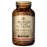 Solgar Brewer's Yeast 7 1/2 Grains with Vitamin B12 - 250 Tablets