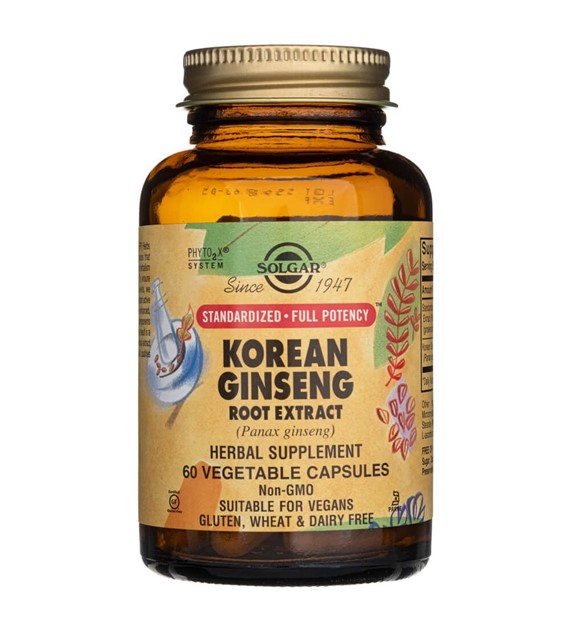 Solgar Żeń-szeń koreański (Korean Ginseng) - 60 kapsułek