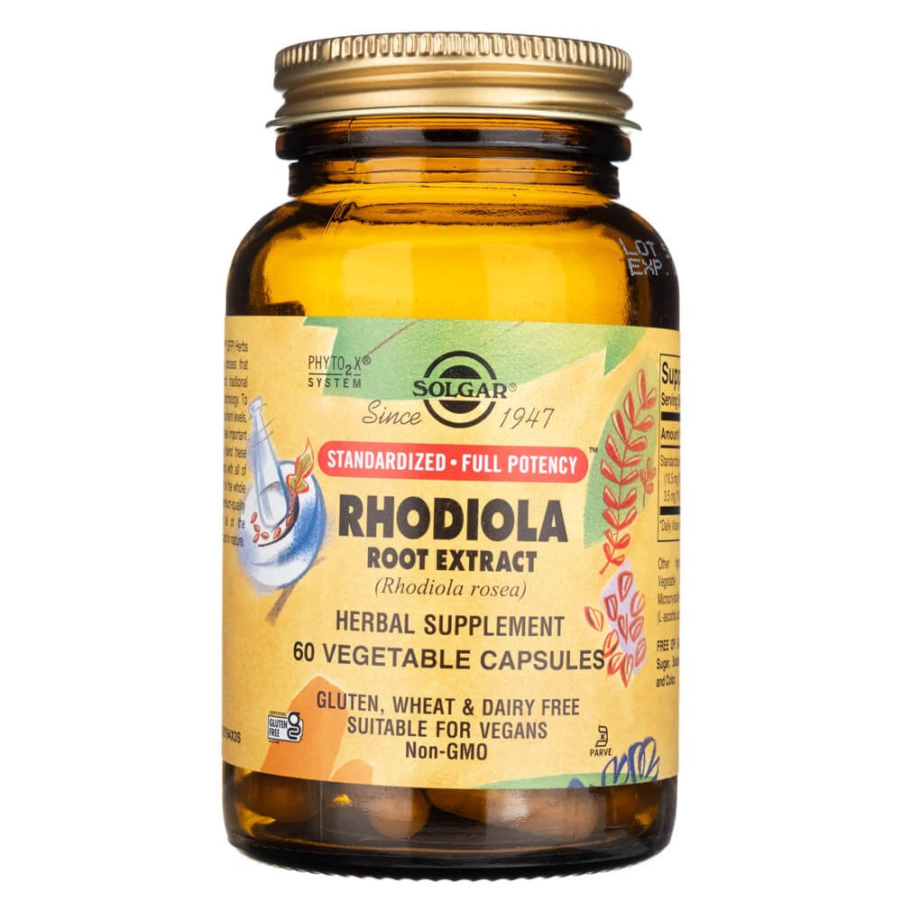 Solgar Ekstrakt z korzenia Rhodiola - 60 kapsułek