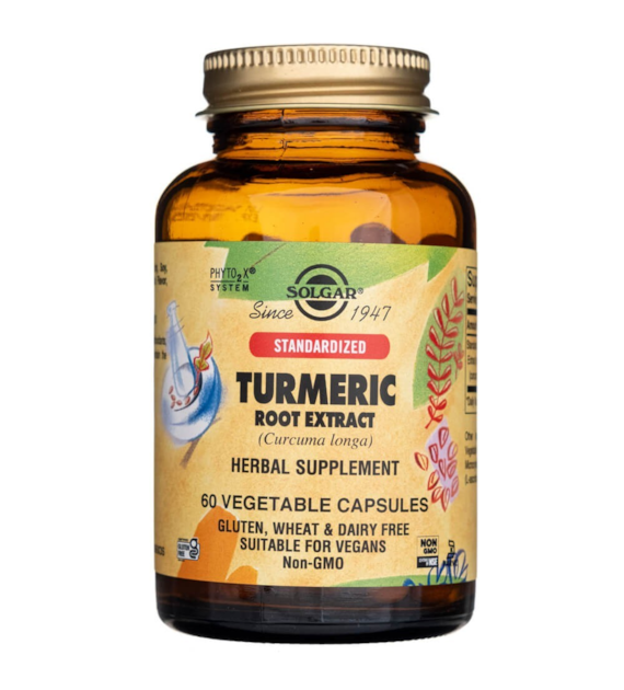 Solgar Turmeric Root Extract, Standardized - 60 Veg Capsules