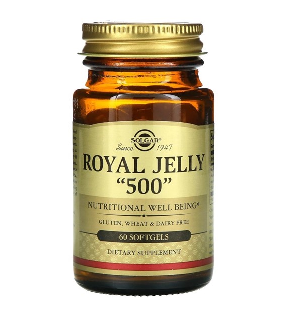 Solgar Royal Jelly 500 mg (Mleczko pszczele) - 60 kapsułek żelowych