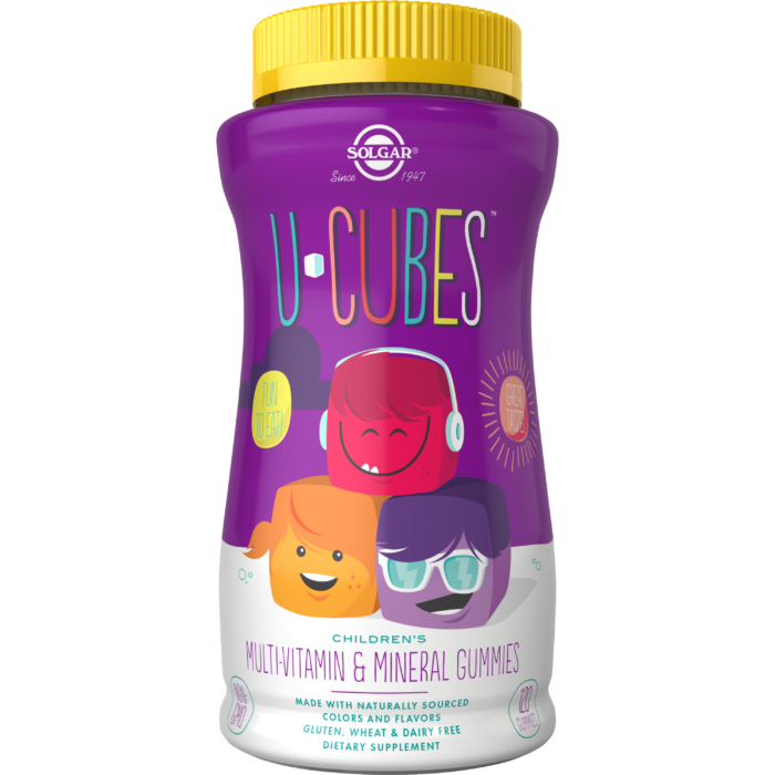 Solgar U-Cubes Multi-Vitamin- und Mineralienpräparate für Kinder 500 mg - 120 Gummibärchen