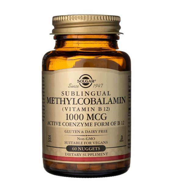 Solgar Methylkobalamin sublingválně 1000 mcg - 60 tablet