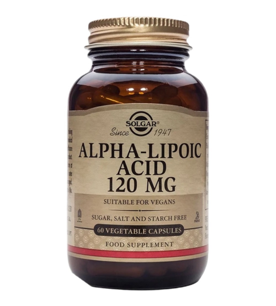 Solgar Kwas Alfa Liponowy 120 mg - 60 kapsułek