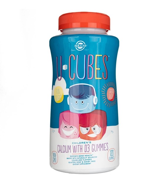 Solgar U-Cubes Children's Calcium with D3 - 120 Gummies