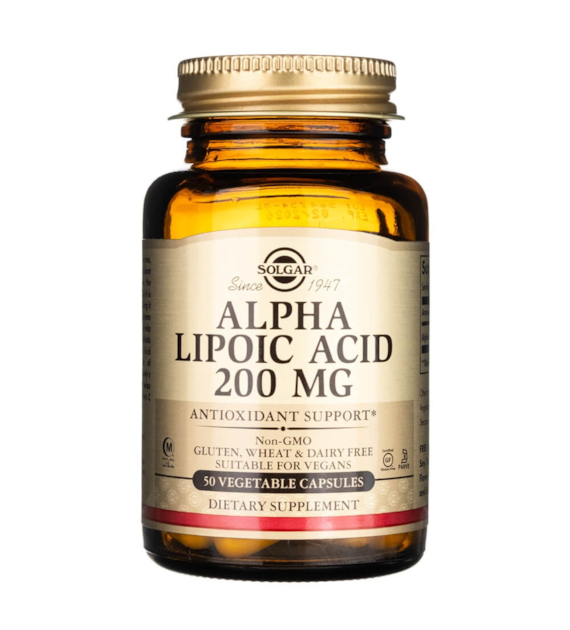 Solgar Kwas Alfa Liponowy 200 mg - 50 kapsułek