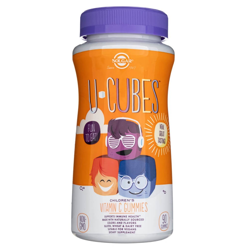 Solgar Dětský vitamin C U-Cubes - 90 gumových bonbónů