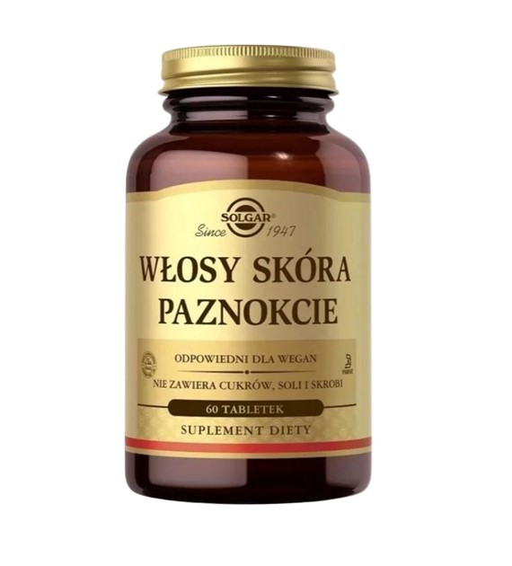 Solgar Włosy, skóra, paznokcie PL - 60 tabletek