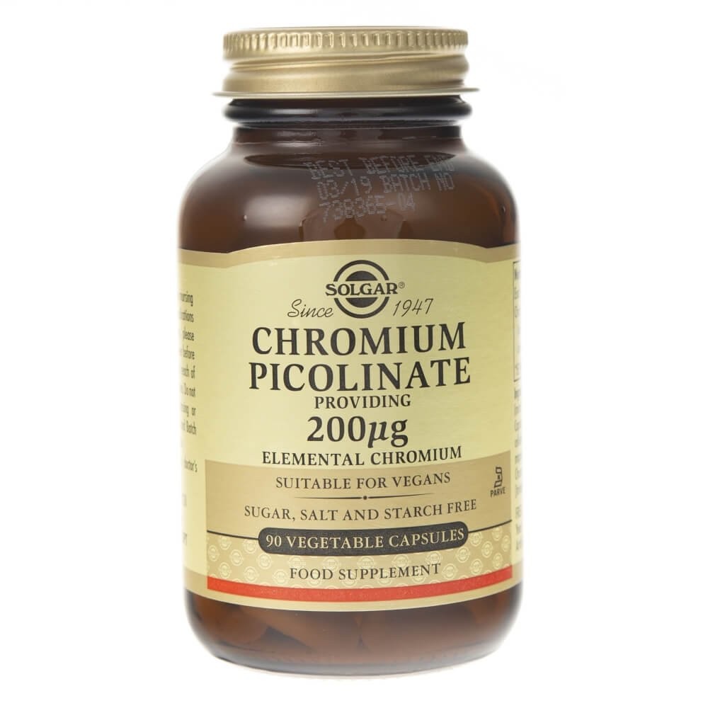 Solgar Chrom pikolinian 200 mcg - 90 kapsułek