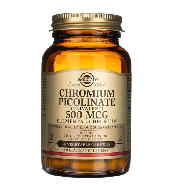 Solgar Chrom pikolinian 500 mcg - 60 kapsułek