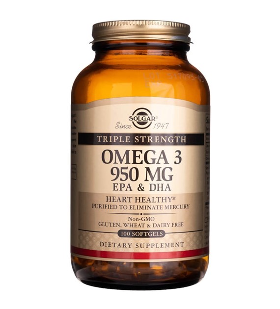 Solgar Potrójna Siła Omega-3 950 mg - 100 kapsułek