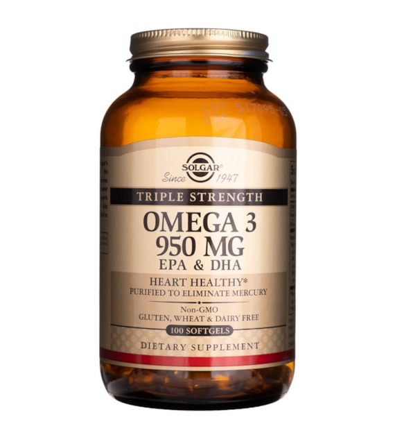 Solgar Potrójna Siła Omega-3 950 mg - 100 kapsułek