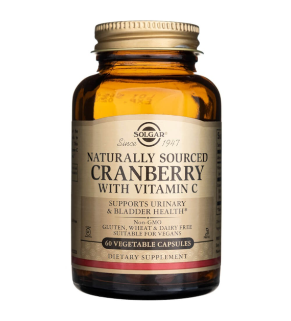 Solgar Natural Cranberry with Vitamin C - 60 Veg Capsules