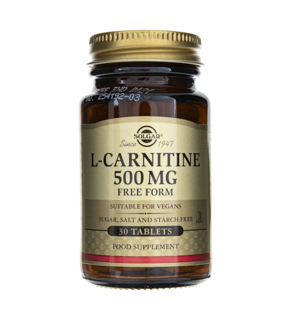Solgar L-Karnityna 500 mg - 30 tabletek