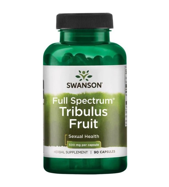 Swanson Full Spectrum Tribulus Fruit (Buzdyganek naziemny) 500 mg - 90 kapsułek