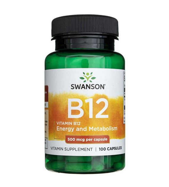 Swanson Vitamin B12 500 mcg - 100 Kapseln