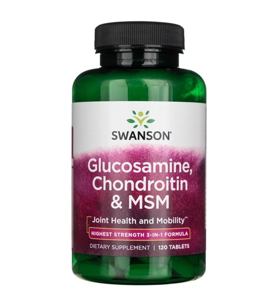 Swanson Glukosamin, chondroitin a MSM - 120 tablet