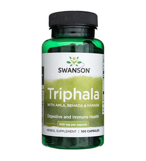 Swanson Triphala s amlou, bahadou a haradou 500 mg - 100 kapslí