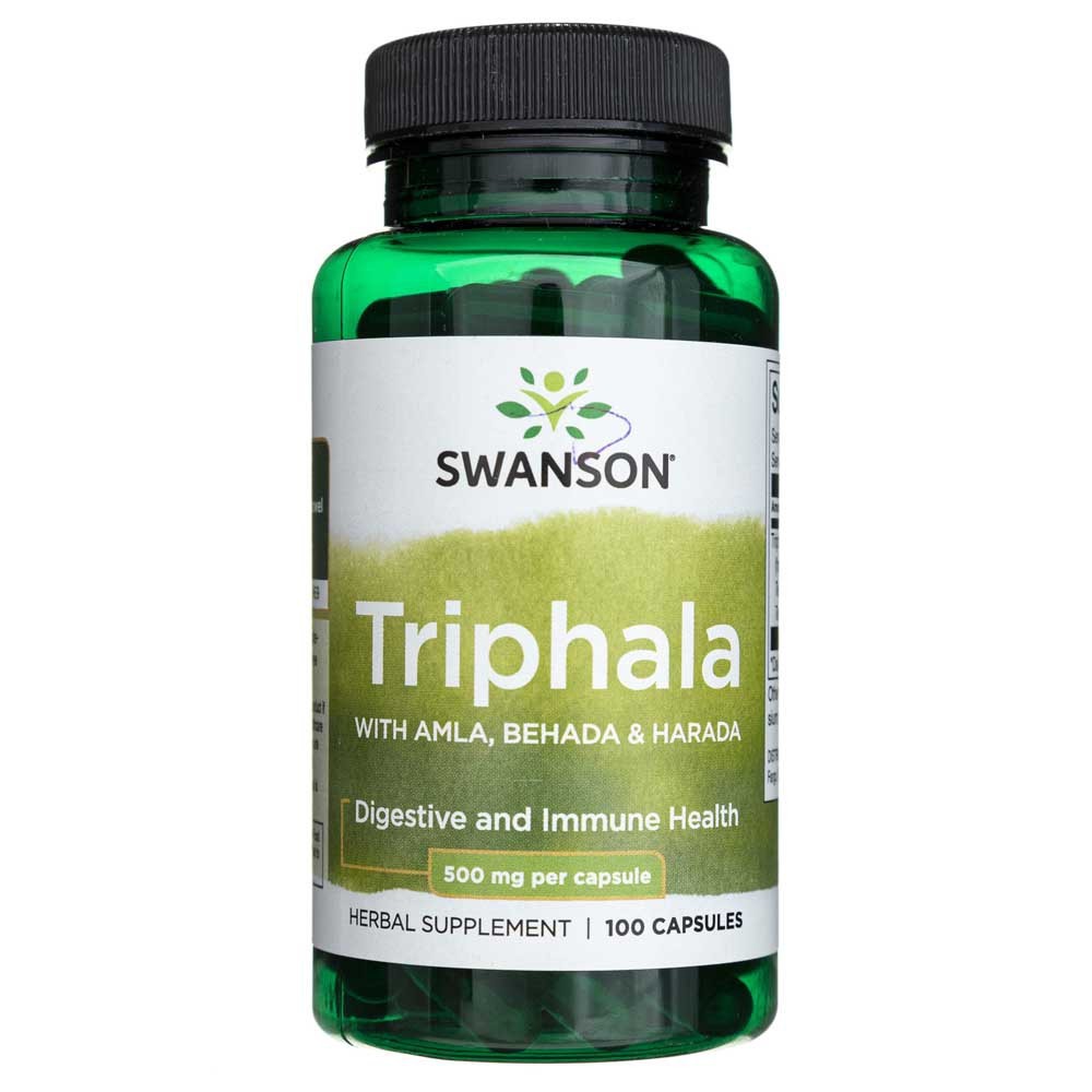 Swanson Triphala mit Amla, Behada & Harada 500 mg - 100 Kapseln