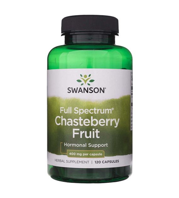 Swanson Chasteberry Fruit (Niepokalanek) 400 mg - 120 kapsułek