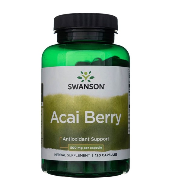 Swanson Acai Berry 500 mg - 120 kapslí