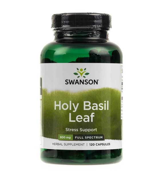 Swanson Holy Basil Leaf (Liść bazylii) 400 mg - 120 kapsułek