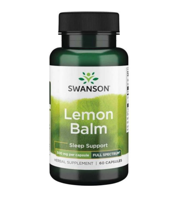 Swanson Full Spectrum Lemon Balm (Melisa) 500 mg - 60 kapsułek