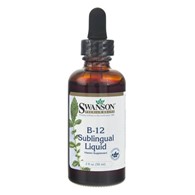 Swanson Witamina B12 w płynie, truskawka - 59 ml