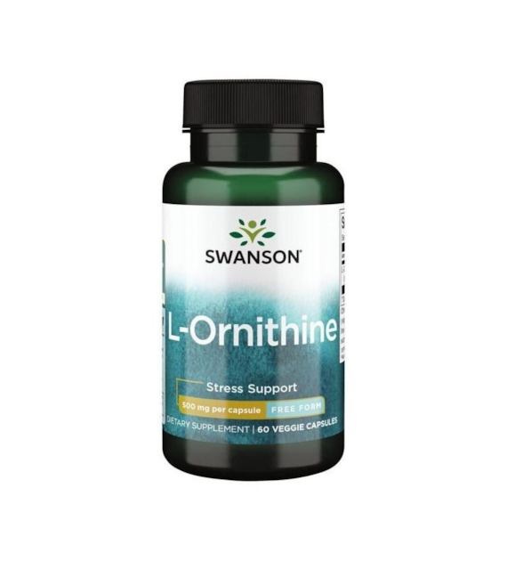 Swanson L-Ornityna 500 mg - 60 kapsułek