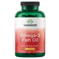 Swanson Omega-3 Smak Cytrynowy - 150 kapsułek