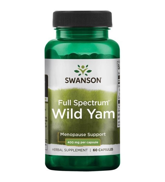 Swanson Wild Yam Root (Dziki Pochrzyn) 400 mg - 60 kapsułek