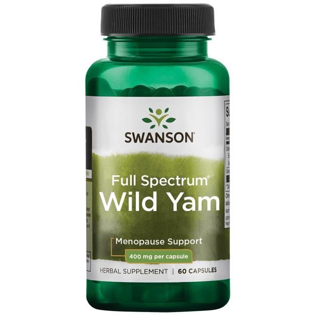 Swanson Wild Yam Root (Dziki Pochrzyn) 400 mg - 60 kapsułek