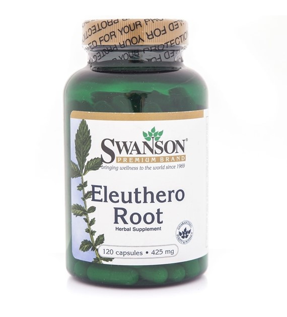 Swanson Eleuthero Root (żeń-szeń syberyjski) 425 mg - 120 kapsułek
