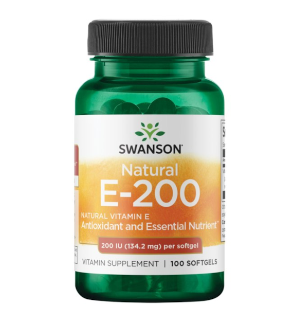 Swanson Witamina E naturalna 200 IU - 100 kapsułek