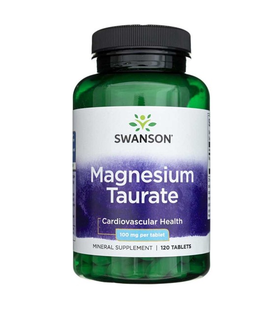 Swanson Magnesium Taurat 100 mg - 120 Tabletten